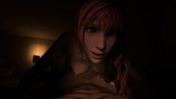 Serah Riding Hard in VR CGI VR porn with %models_name% from Dark Dreams studio