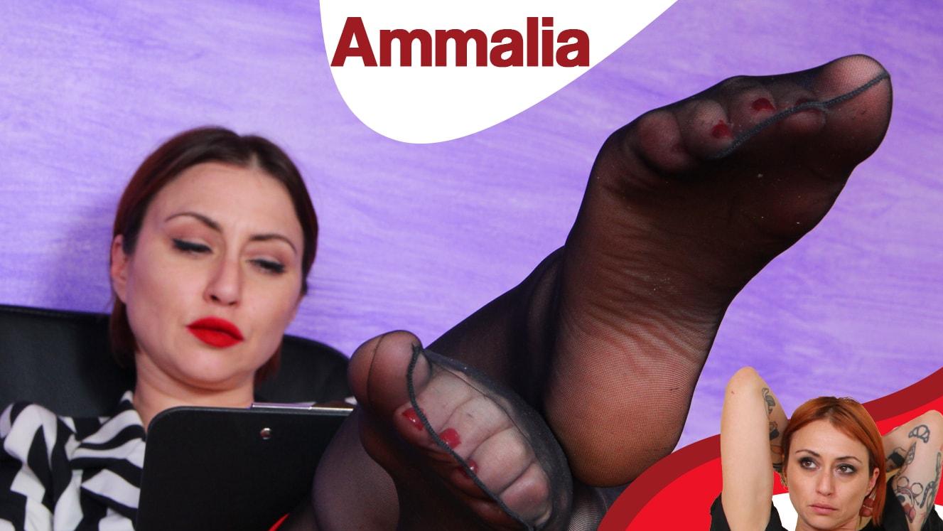 HR manager seduces you VR porn with Ammalia from VRFootFetish