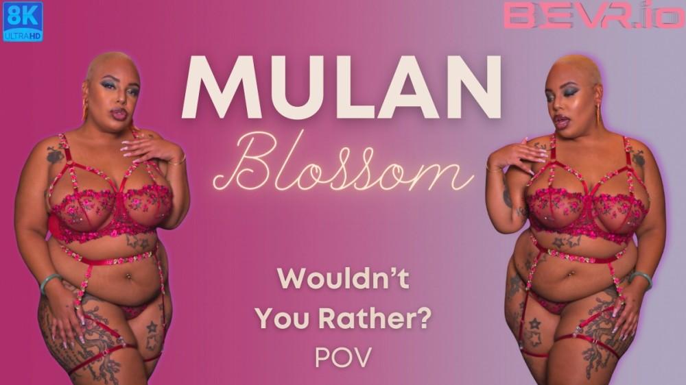 Wouldn’t You Rather? POV VR porn with Leana Lovings from Blush Erotica VR