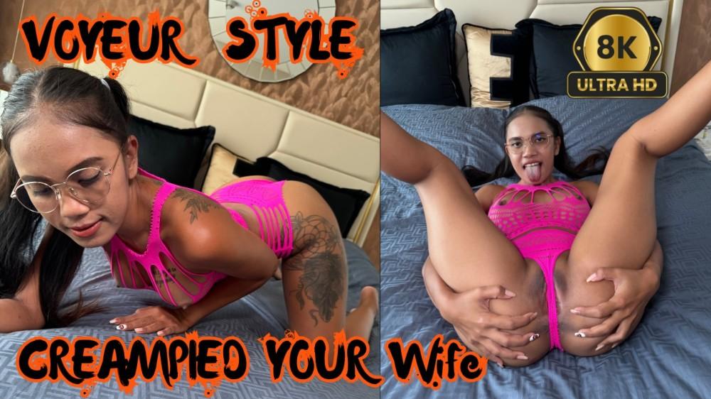 Voyeur Style Creampied Your Wife VR porn with Cherry Lee from TommyStone studio