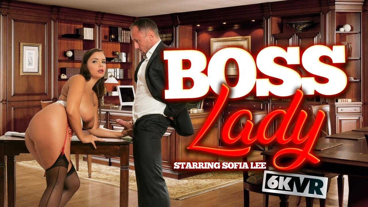 This bosses slut VR porn with Sofia Lee from StockingsVR