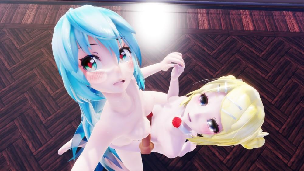 Vocaloid – Miku & Rin Double Treatment (A XXX Parody) VR porn with %models_name% from Lewd FRAGGY studio