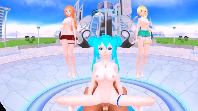 Vocaloid Sex & Dance in Hentai VR Porno VR porn with Shizuka from Lewd FRAGGY