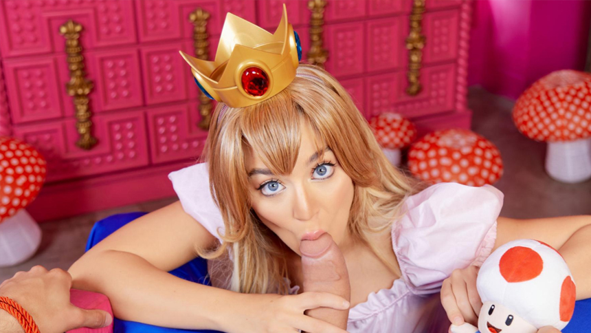 Save Princess Peach In This Special Parody VR porn with Blake Blossom from VR Conk