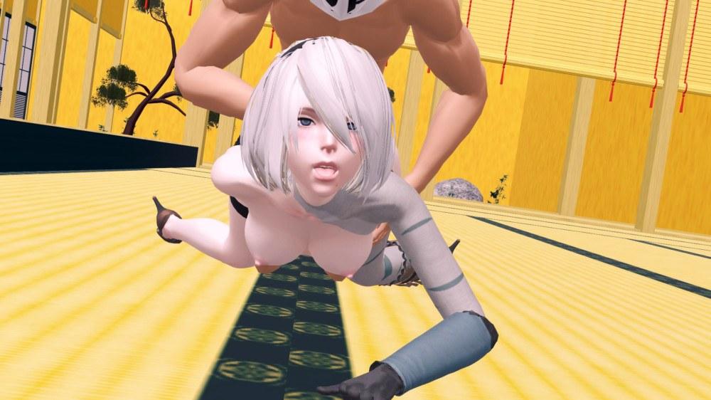 Nier Automata – 2B Fucked From Behind Part 2 (A XXX Parody) VR porn with  from Lewd FRAGGY