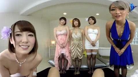 Five Japanese Girls To Cum For VR porn with  from AdultFestaVR