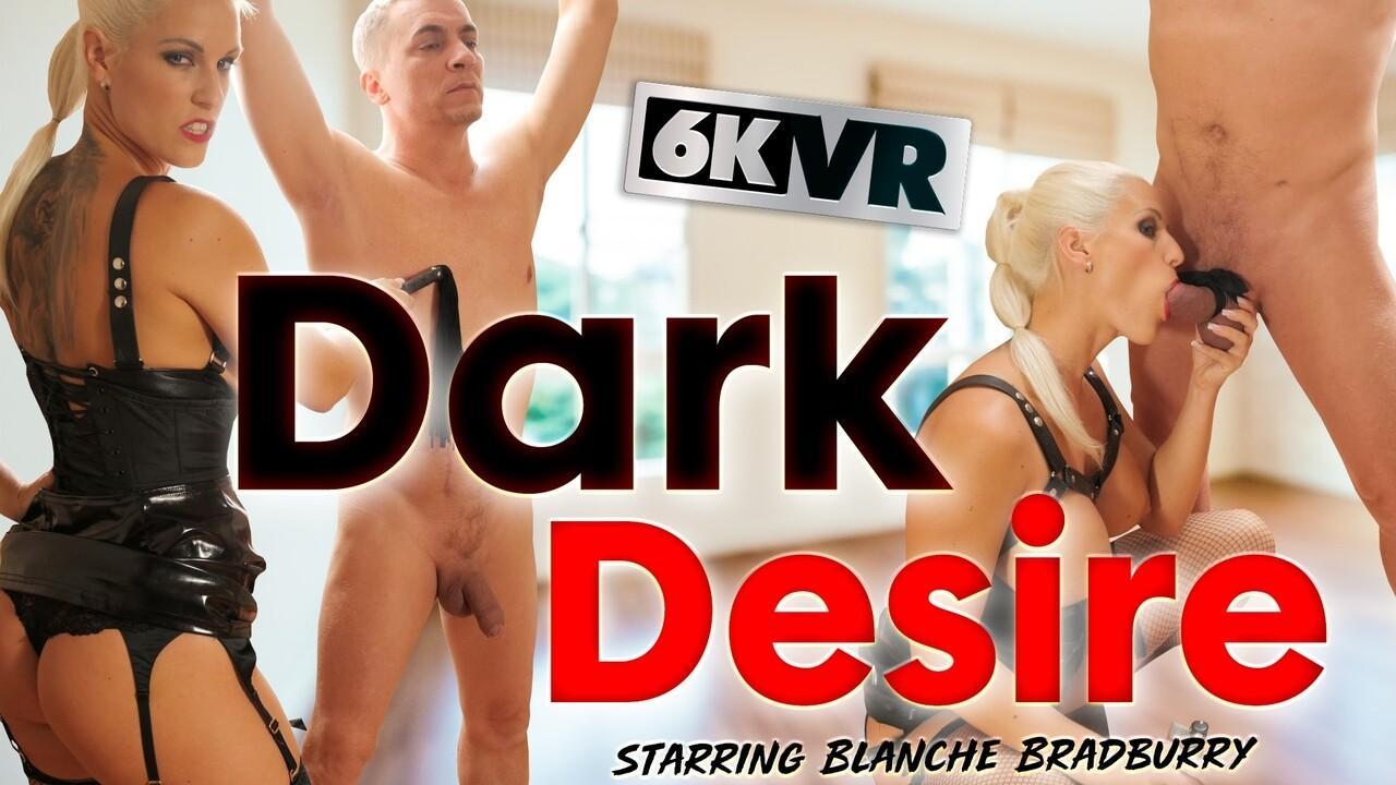 A Dark Desire VR porn with Blanche Bradburry from StockingsVR studio