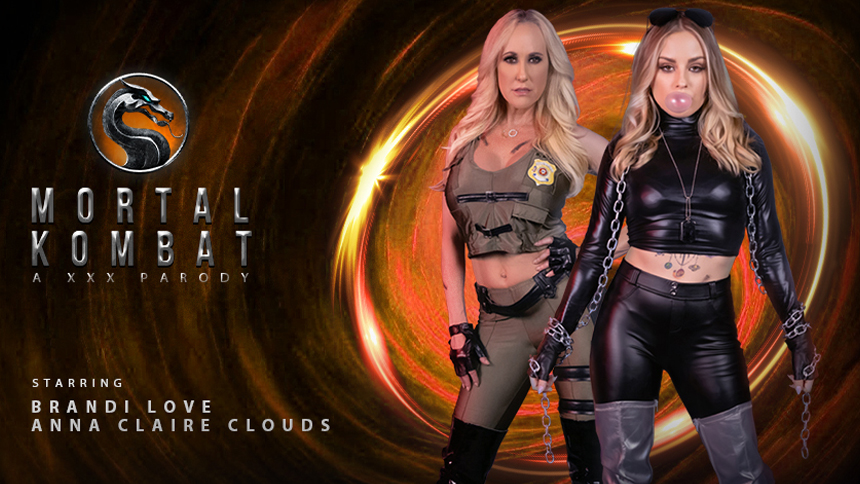 Mortal Cumbat with luscious Sonya Blade (parody) VR porn with Anna Claire Clouds, Brandi Love from VR Conk studio