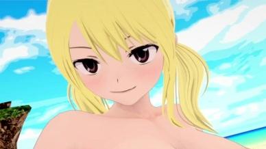 Woah, slow down, Lucy Heartfilia - ur giving us big bulges! VR porn with %models_name% from SphereWorld studio