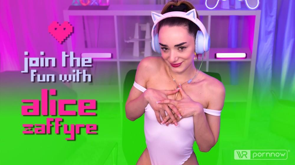 Erotic Gaming Session Starring Alice Zaffyre [Passthrough] VR porn with %models_name% from VR pornnow studio