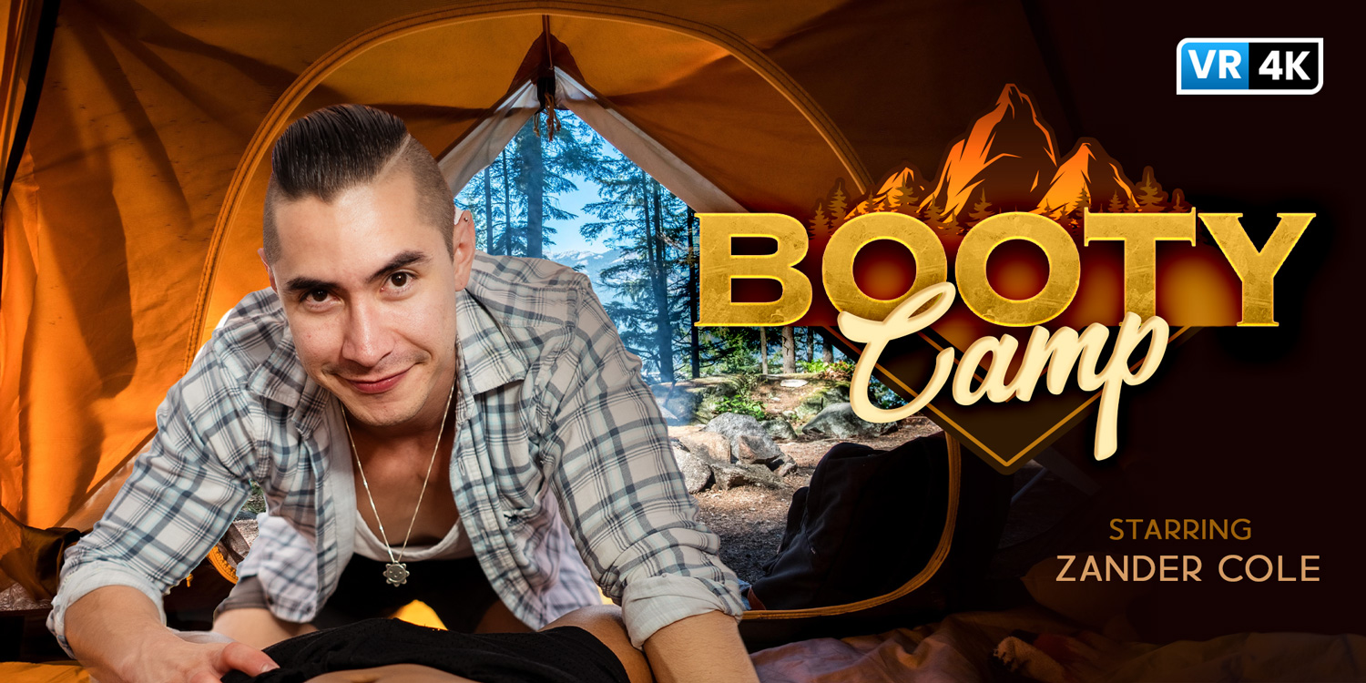 Camp Booty gay VR porn with Zander Cole from VRB Gay